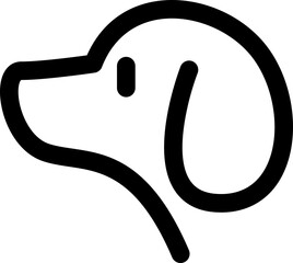 Puppy and dog silhouette, icon, shape, design