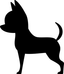 Puppy and dog silhouette, icon, shape, design