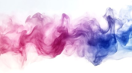 Abstract Swirling Pink and Blue Smoke Design