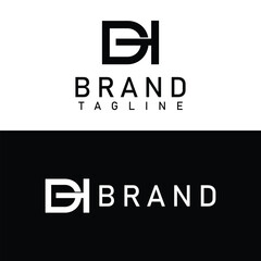 DH letter logo, DH letter logo design, DH lettermark, DH monogram logo, DH corporate logo, DH creative logo,