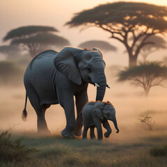 Obraz premium Decorated Elephant on Road – Cultural and Travel Photography