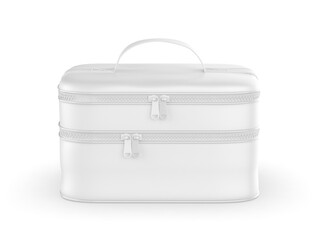 Blank make Up Kit Bag or Cosmetic Bag Waterproof Travel Toiletry Organizer Bag 3d illustration.