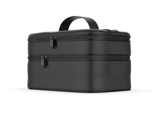 Blank make Up Kit Bag or Cosmetic Bag Waterproof Travel Toiletry Organizer Bag 3d illustration.