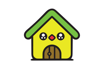 Bird nest icon silhouette illustration with white background.