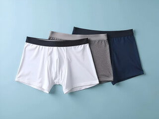 Modern Men&rsquo;s Underwear on Studio Background
