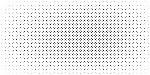 Halftone gradient. Dotted gradient, smooth dots spraying and halftones dot background seamless horizontal geometric pattern vector template set