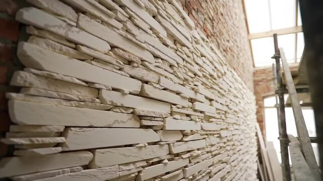 Veneering Brick with Limestone for Labour Day Time-Lapse