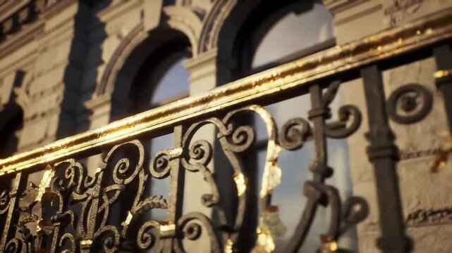 Gilding Ironwork for Labour Day Slow-Motion