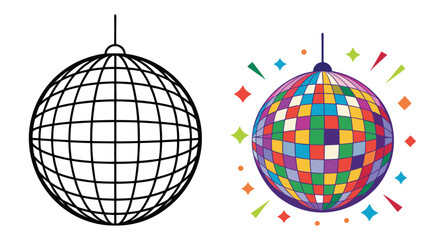 Globe Silhouette White Background