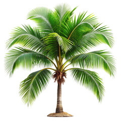 Obraz premium Lush Green Coconut Palm Tree Image