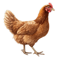 Fototapeta premium chicken isolated on white background