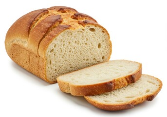 Freshly Baked Loaf of Bread - Golden crust, soft texture, delicious aroma, perfect for sandwiches, wholesome goodness. Represents nourishment, baking, home- cooking, comfort food, and simple pleasures