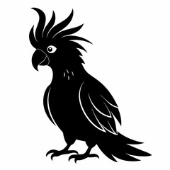 Modern Cockatoo Silhouette Logo