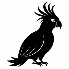 Modern Cockatoo Silhouette Logo