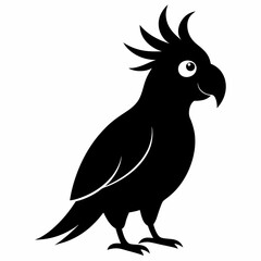 Modern Cockatoo Silhouette Logo
