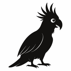 Modern Cockatoo Silhouette Logo