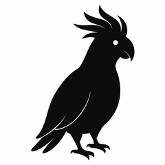Modern Cockatoo Silhouette Logo