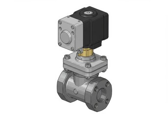Industrial Solenoid Valve Assembly - High-quality 3D model of an industrial solenoid valve assembly, perfect for engineering and manufacturing applications