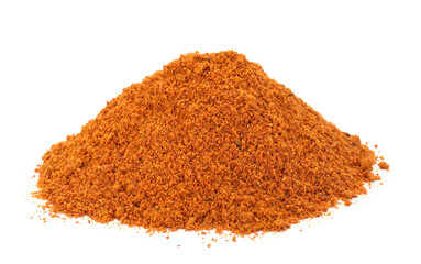 Pile of aromatic paprika powder isolated on white