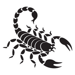 scorpion icon. isolated vector silhouette image of wild animal