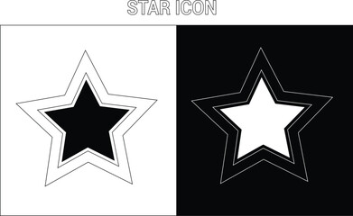 black and white stars