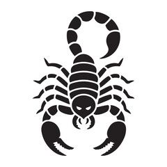 scorpion icon. isolated vector silhouette image of wild animal