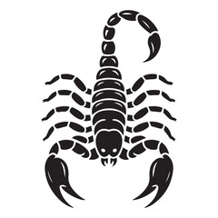 scorpion icon. isolated vector silhouette image of wild animal
