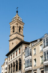 Fototapeta premium Church of San Vicente Mártir, a Catholic church located in the Old Quarter of the city of Vitoria, Álava, Basque Country, Spain.