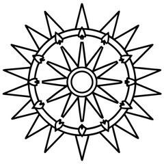 Sacred Wheel Mandala Design