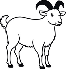 goat vector illustration