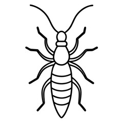 Simple Earwig Vector Drawing