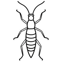 Simple Earwig Vector Drawing