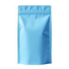 Blue packaging, white isolate background