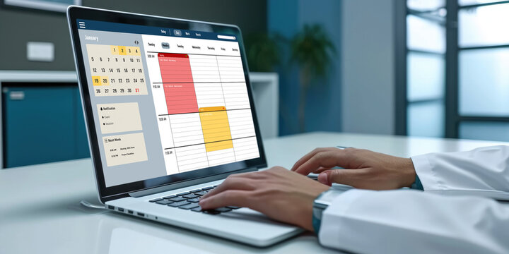 Online applointment booking calendar for brisk regristration on the internet website