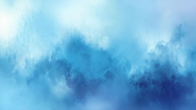 Delicate blue and white watercolor abstract textured background with subtle gradients and cloud like structures.