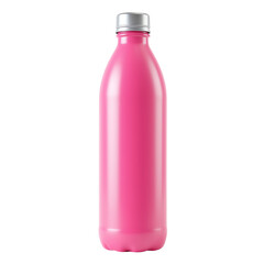 Pink bottle, white isolate background