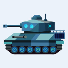 Fototapeta premium tank fight story white background 