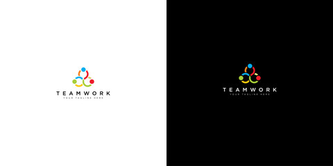 logo design vector teamwork