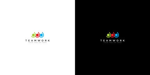 logo design vector teamwork