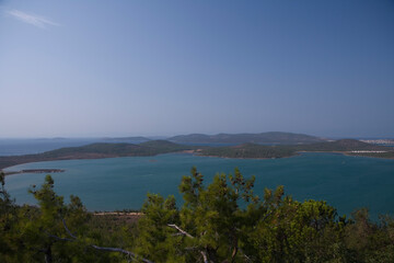 T&uuml;rkiye landscape on a cloudy autumn day