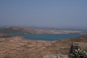 Türkiye landscape on a cloudy autumn day
