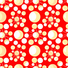 Vector - lollipops colored balloons seamless pattern.