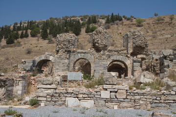 Naklejka premium Türkiye ruins of ancient Miletus on a sunny autumn day