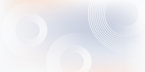 Abstract grey background with dynamic circle lines