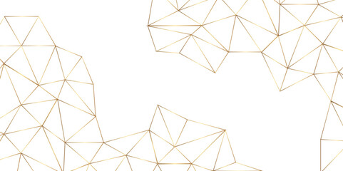 golden vector poly triangle texture. clean and modern science chemical theme background. Abstract geometric pattern composed of triangular. white golden vector triangle mosaic wallpaper , vector.	