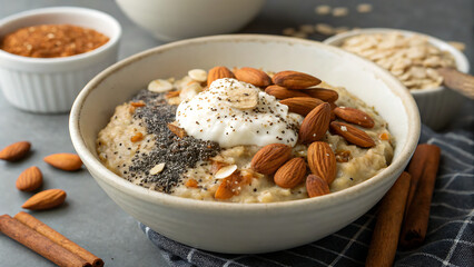 Grilled Chicken Breast Salmon Tofu Protein to Eat with Healthy Bowl for Food Menu Commercial Use