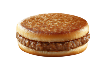 Meat hamburger isolated on white or transparent background