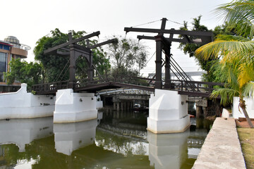 Old Kota Intan drawbridge in Jakarta, Indonesia
