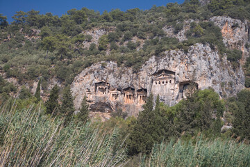 Türkiye ancient Fethiye on a sunny autumn day