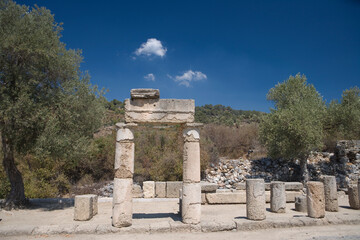 Türkiye ancient Fethiye on a sunny autumn day